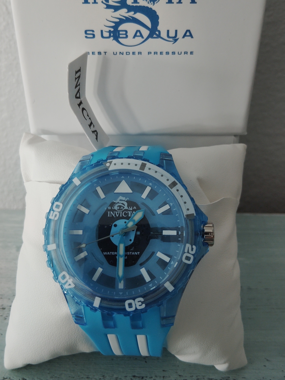 Invicta Subaqua Chromamode Blue Silicone Dive Watch - Water Resistant 100M, 44mm - Picture 4 of 9